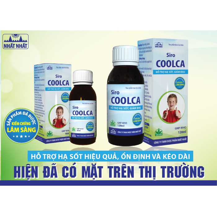 Siro Coolca Nhất Nhất - Hỗ trợ hạ sốt, thanh nhiệt, giảm đau đầu nhức mỏi