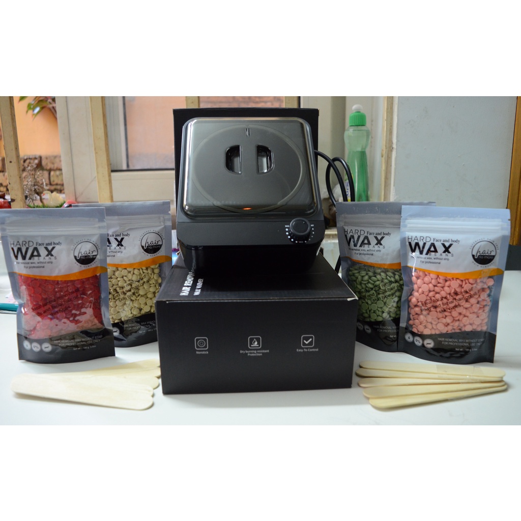 Bộ dụng cụ wax lông hiệu quả tại nhà (Free 5 que lấy sáp)