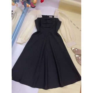 ĐẦM XÒE CỔ VUÔNG SIÊU XINH