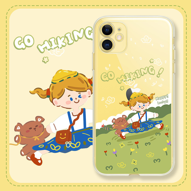 Ốp điện thoại TPU dẻo in bức tranh dã ngoại chống sốc trầy xước cho IPhone 11 Pro XR/XS/X 7 8 Plus | BigBuy360 - bigbuy360.vn