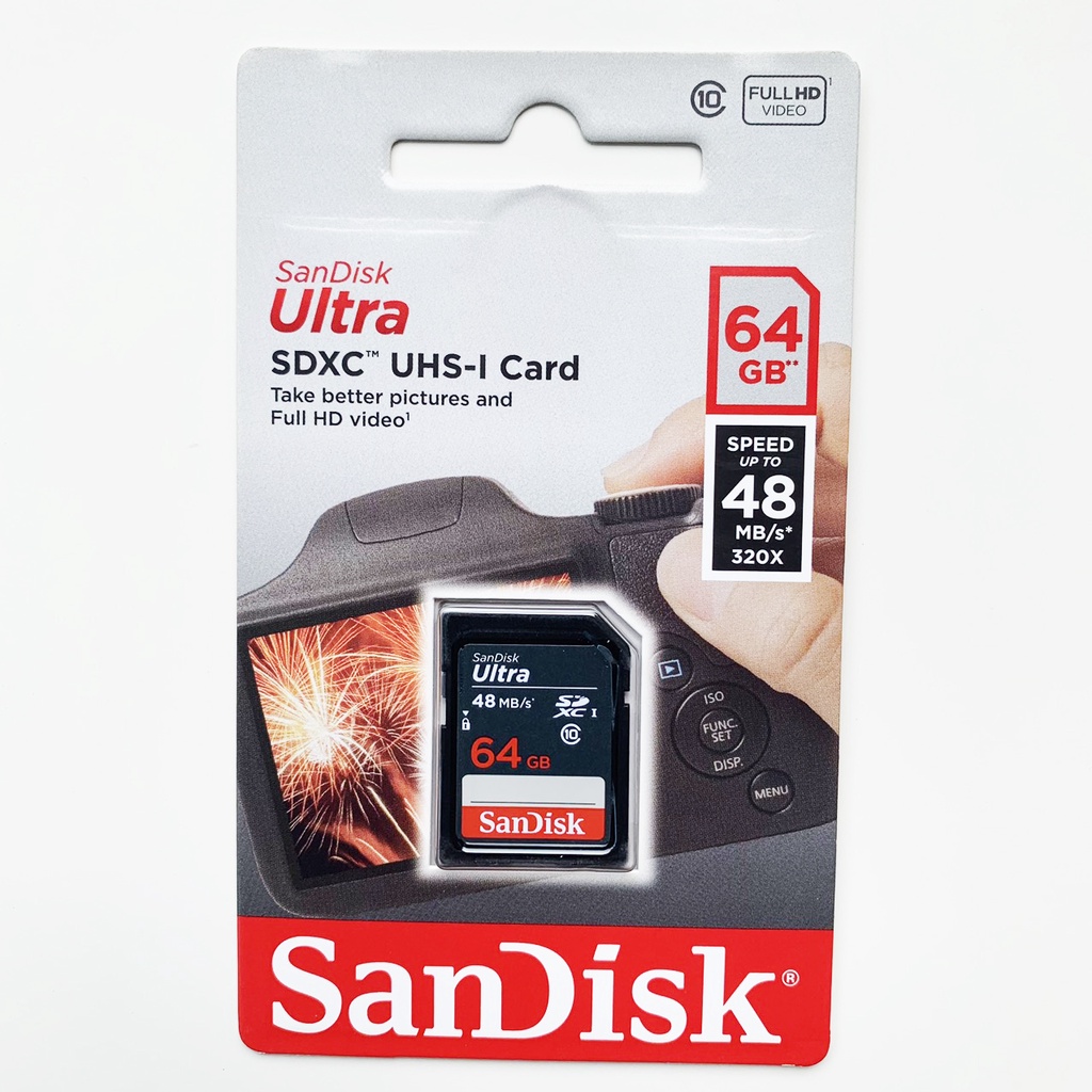 Thẻ nhớ SD Sandisk 16G 32G 64G cho máy ảnh máy quay