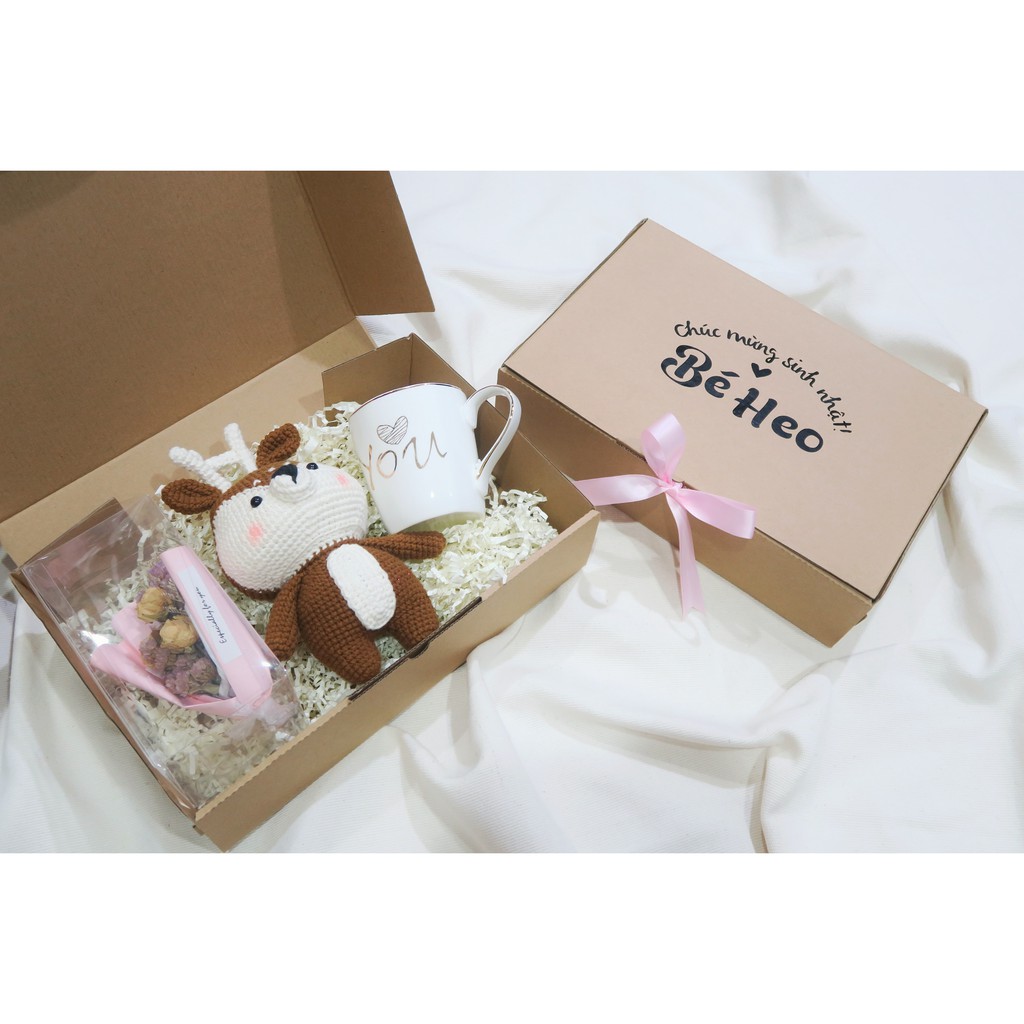 🎁[In theo yêu cầu] Hộp Quà Xếp Giấy Kraft 30x20x7.5cm | BigBuy360 - bigbuy360.vn