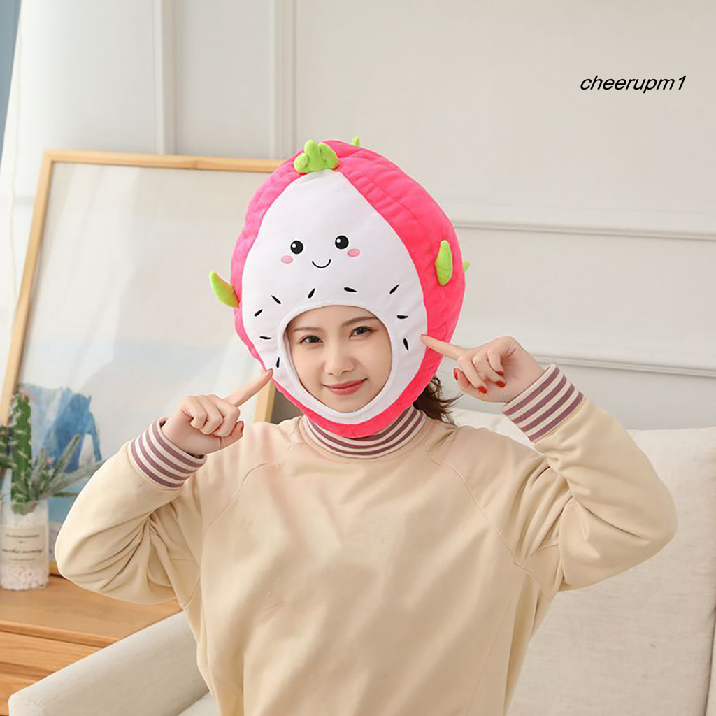 Nón Đội Đầu Bằng Cotton Pp Họa Tiết Trái Cây Rồng Thời Trang Cho Chụp Ảnh Tiệc Tùng