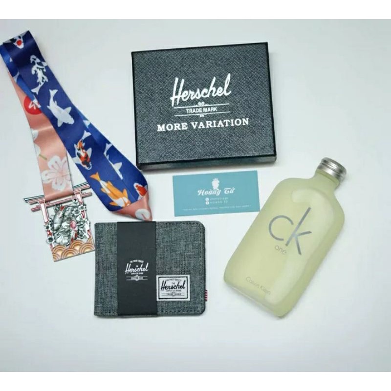 Ví gấp đôi Herschel xám