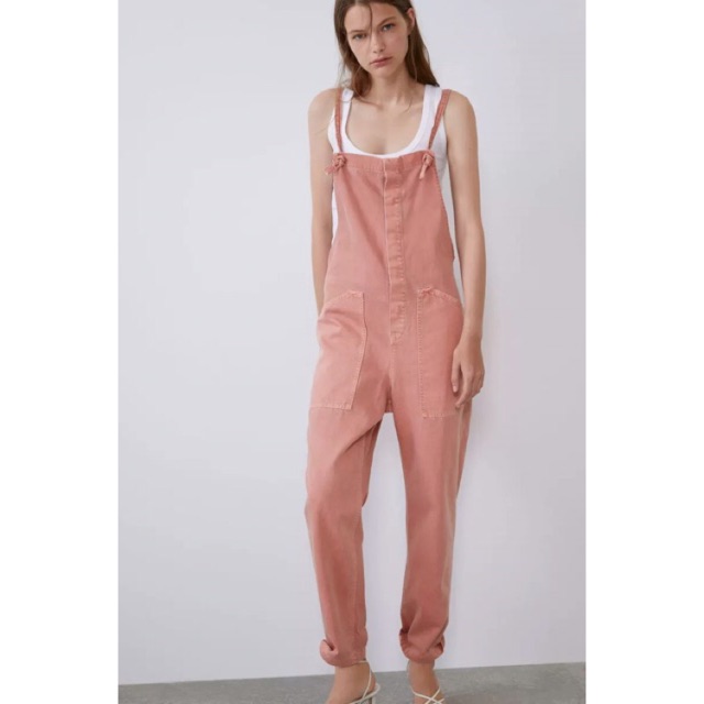 Jumpsuit zara hồng xinh đẹp