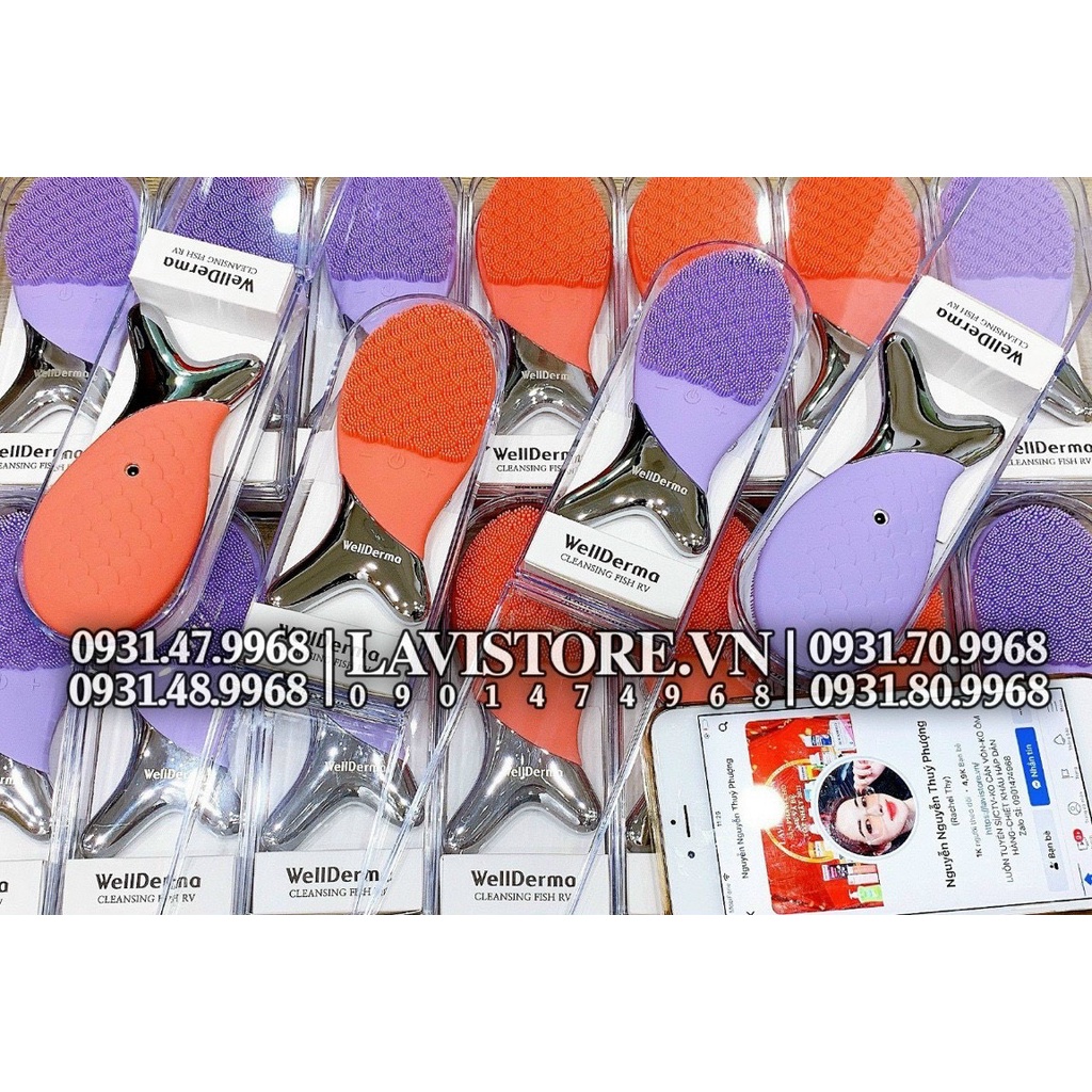 Máy Rửa Mặt WellDerma Cleansing Fish