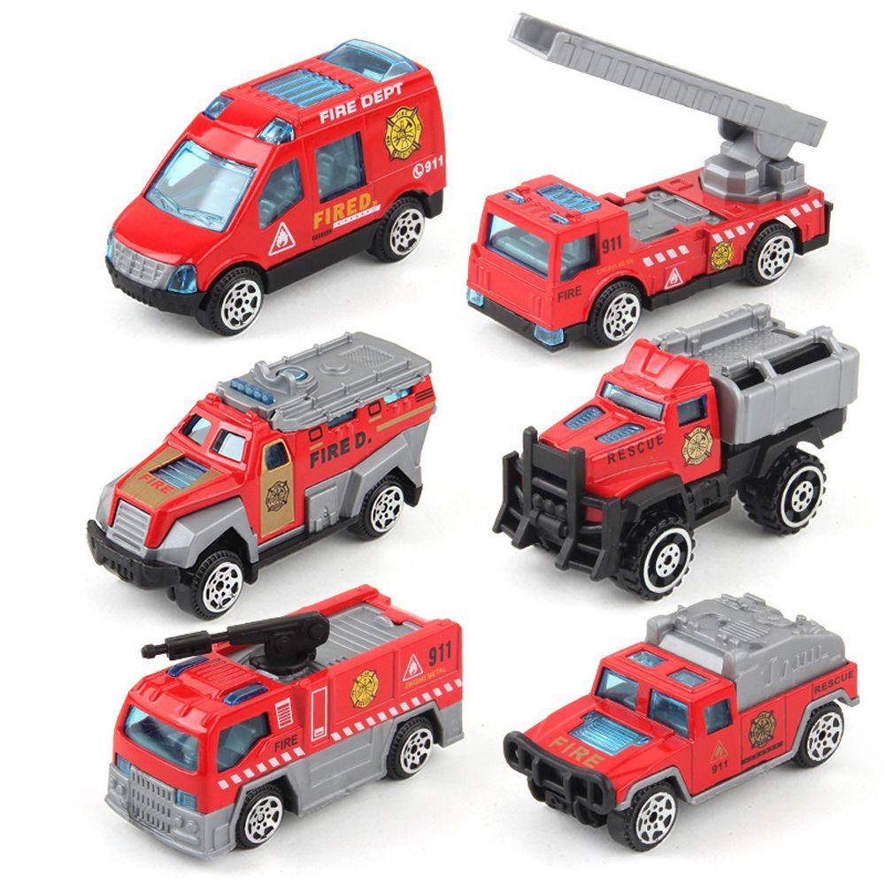 Set 5 / 6 Xe Tải Đồ Chơi Bằng Hợp Kim Cho Bé