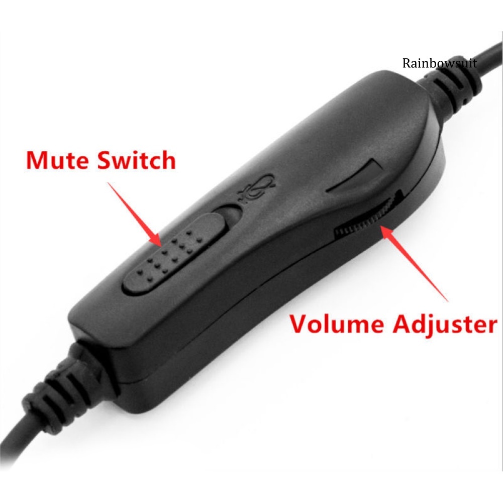Tai Nghe Chụp Tai RB H500D 2.5mm/Dual 3.5mm/RJ9/USB Giúp Loại Bỏ Tiếng Ồn