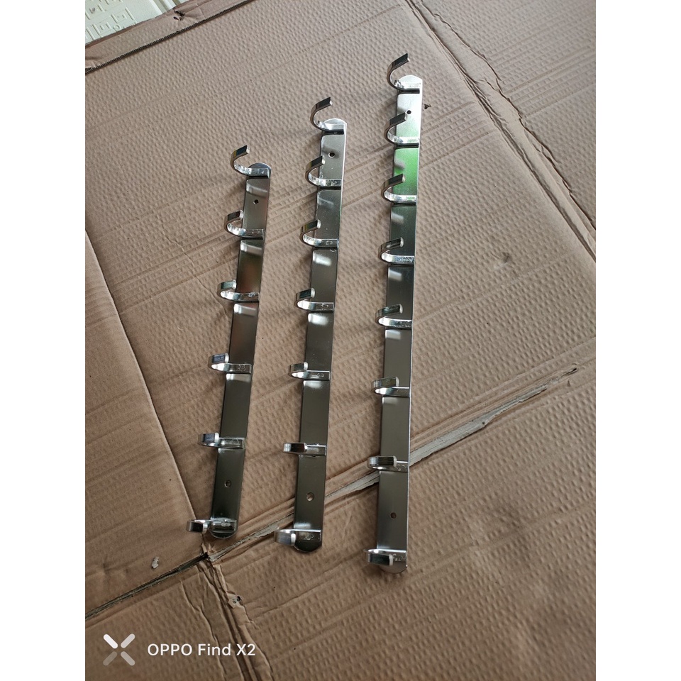 Móc Treo Quần Áo móc áo treo Tường inox, Móc Áo Dẹp loại móc dày hàng nặng loại 1