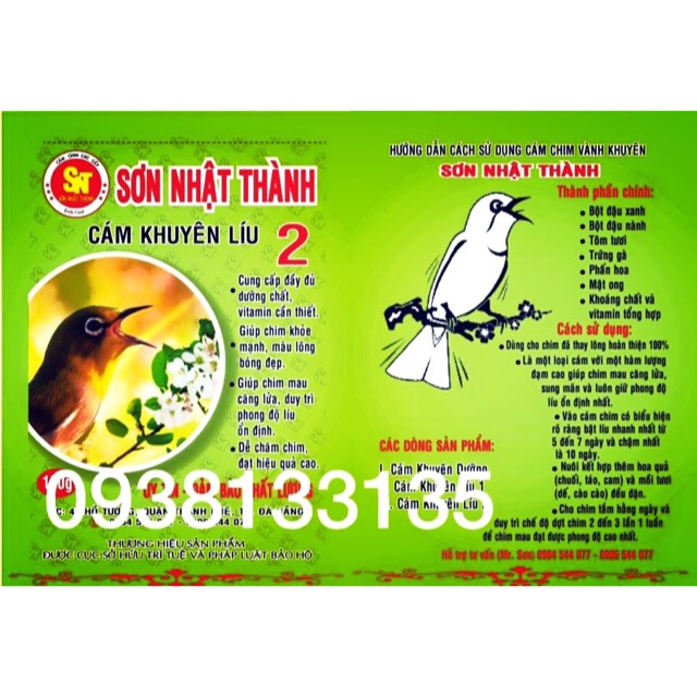 Cám chim vành khuyên sơn nhật thành