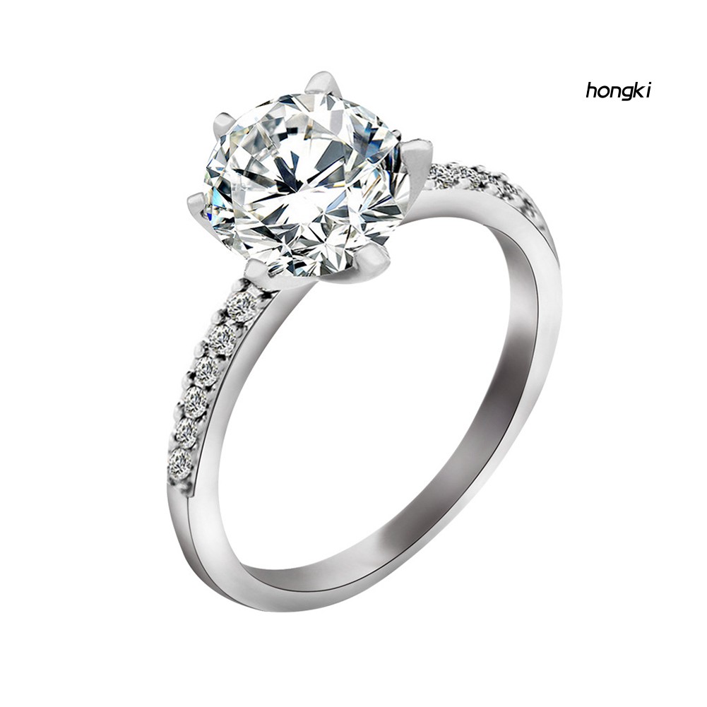 Nhẫn Đính Đá Zircon Thời Trang Cho Nữ