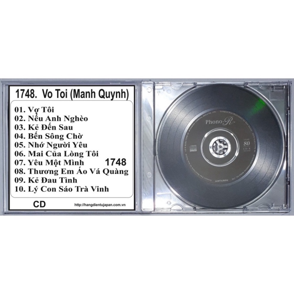 Bộ 4 CD ca sĩ mạnh quỳnh ( 1748 - 1840 )
