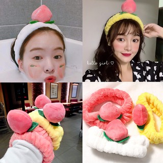 Băng Đô Turban Quả Đào 3D Peach Vải Bông Nhung Dày Dặn Siêu Mềm Mướt Cute !