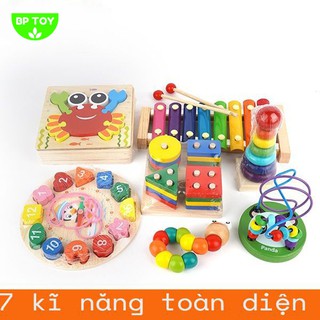 Comb đồ chơi giáo dục bằng gỗ kích thích tư duy và phát triển cho bé
