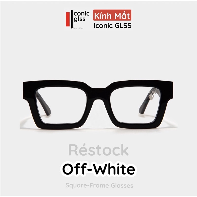 Gọng kính thời trang OFF WHITE phiên bản cao cấp chuẩn 1:1 lens phân cực chống loá mỏi và tia uv400 chất liệu acetate