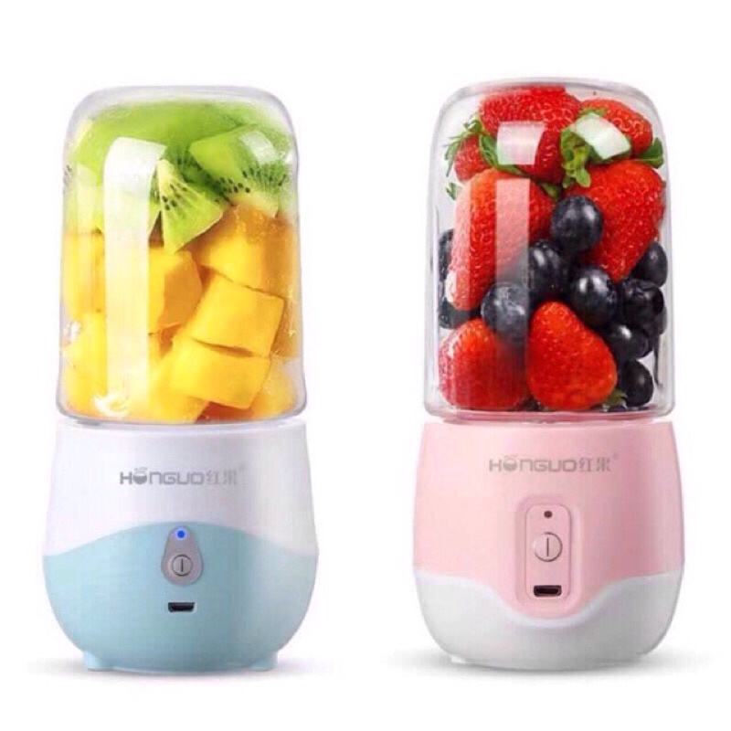 Máy xay sinh tố cầm tay máy xay sinh tố mini đa năng 4 lưỡi dao siêu sắc mẫu mới nhất 2021