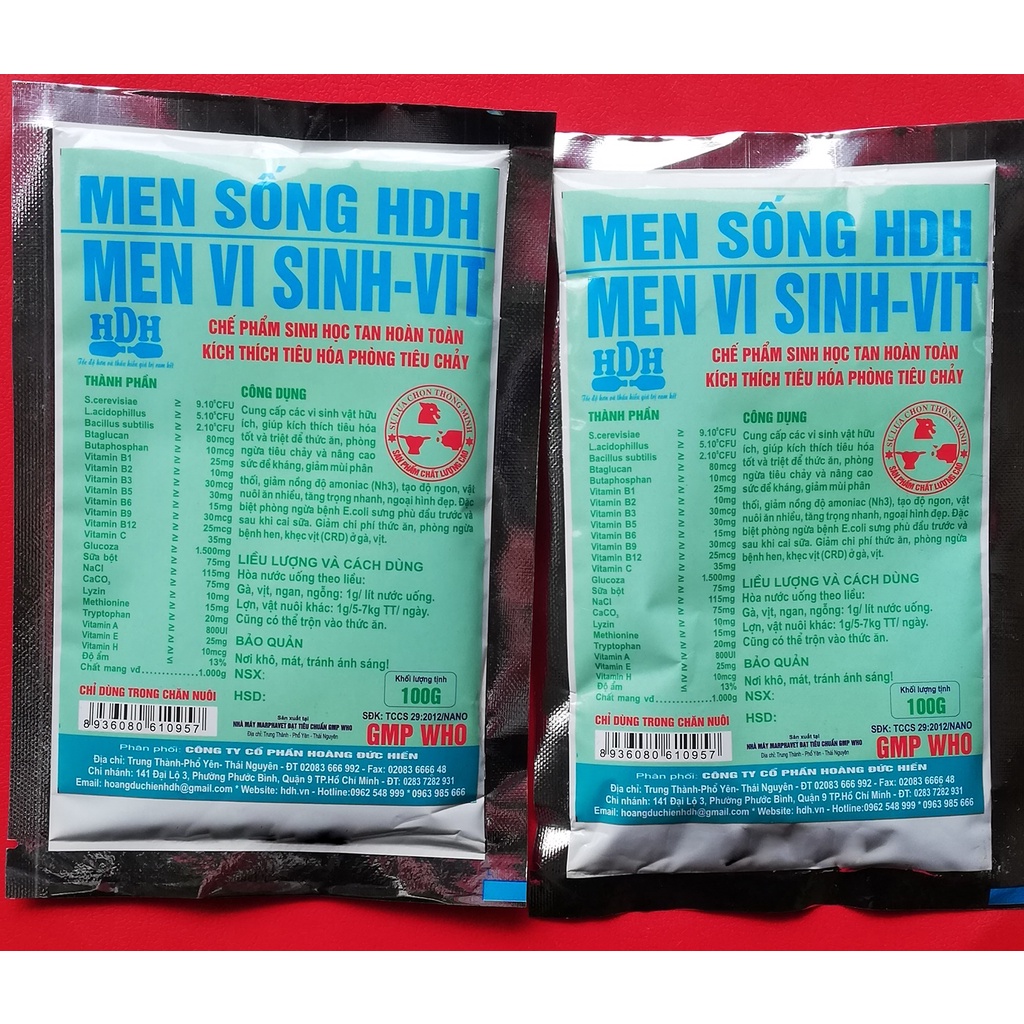 1 GÓI MEN SỐNG 100g MEN VI SINH – VIT CHẾ PHẨM SINH HỌC TAN HOÀN TOÀN DÙNG TỐT CHO GIA SÚC, GIA CẦM, CHÓ MÈO, GÀ CHỌI
