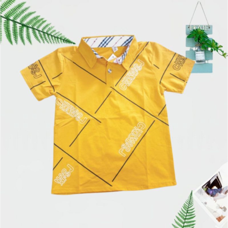 POLO BÉ TRAI {25-35KG} Áo phông cổ bẻ bé trai size đại (chất cotton tàu)