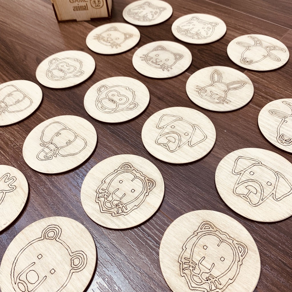 Đồ Chơi Rèn Luyện Tư Duy Lật Hình Bằng Gỗ Chủ Đề Các Loại Động Vật Cho Bé Phát Triển Trí Não