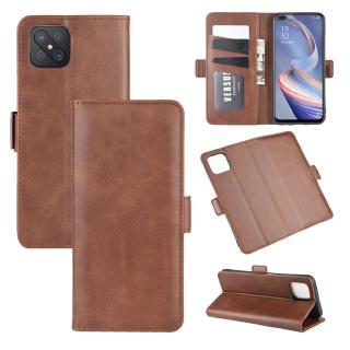 OPPO A92 A72 A92S A91 Luxury Flip Leather Wallet Stand Case Cover With Double Buckle