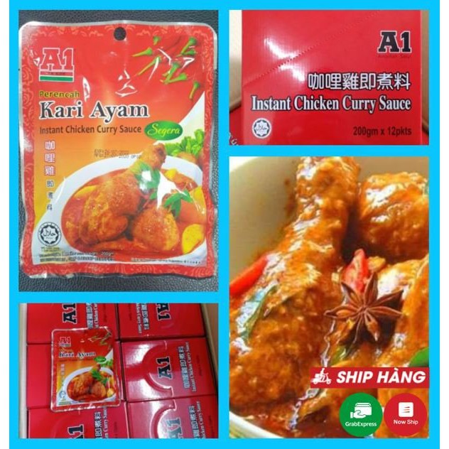 Nước Sốt Cà Ri Gà Hiệu A1 Malaysia 200gr