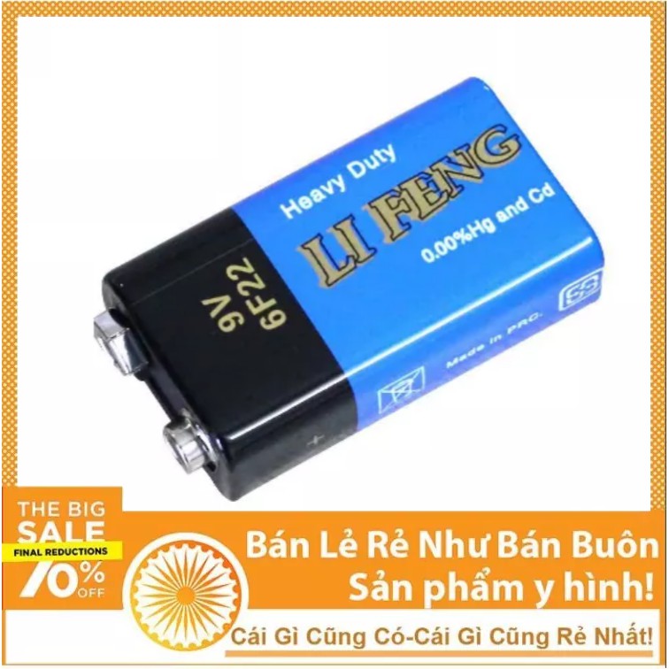 Pin 9v loại sịn pin đồng hồ điện tử đồng hồ kim đồng hồ đa năng