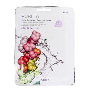 Mặt nạ giấy chiết xuất Collagen Purita Aqua Collagen Essence Mask