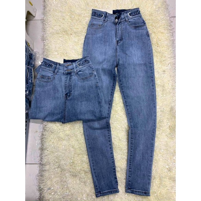 QUẦN JEANS DÀI CO GIÃN LƯNG KIỂU SIÊU CAO SHOP PHƯƠNG CHÂU