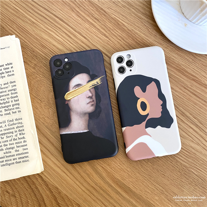 Ốp Điện Thoại Mềm Họa Tiết Nghệ Thuật Cho Apple Iphone11Promax X / Xs / Xr 8plus | BigBuy360 - bigbuy360.vn