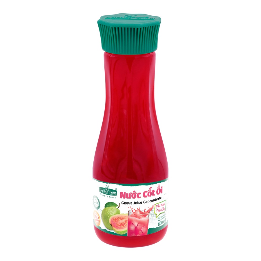 Nước cốt Golden farm chai 800ml - đào, dâu, bưởi, ổi, xoài, chanh dây