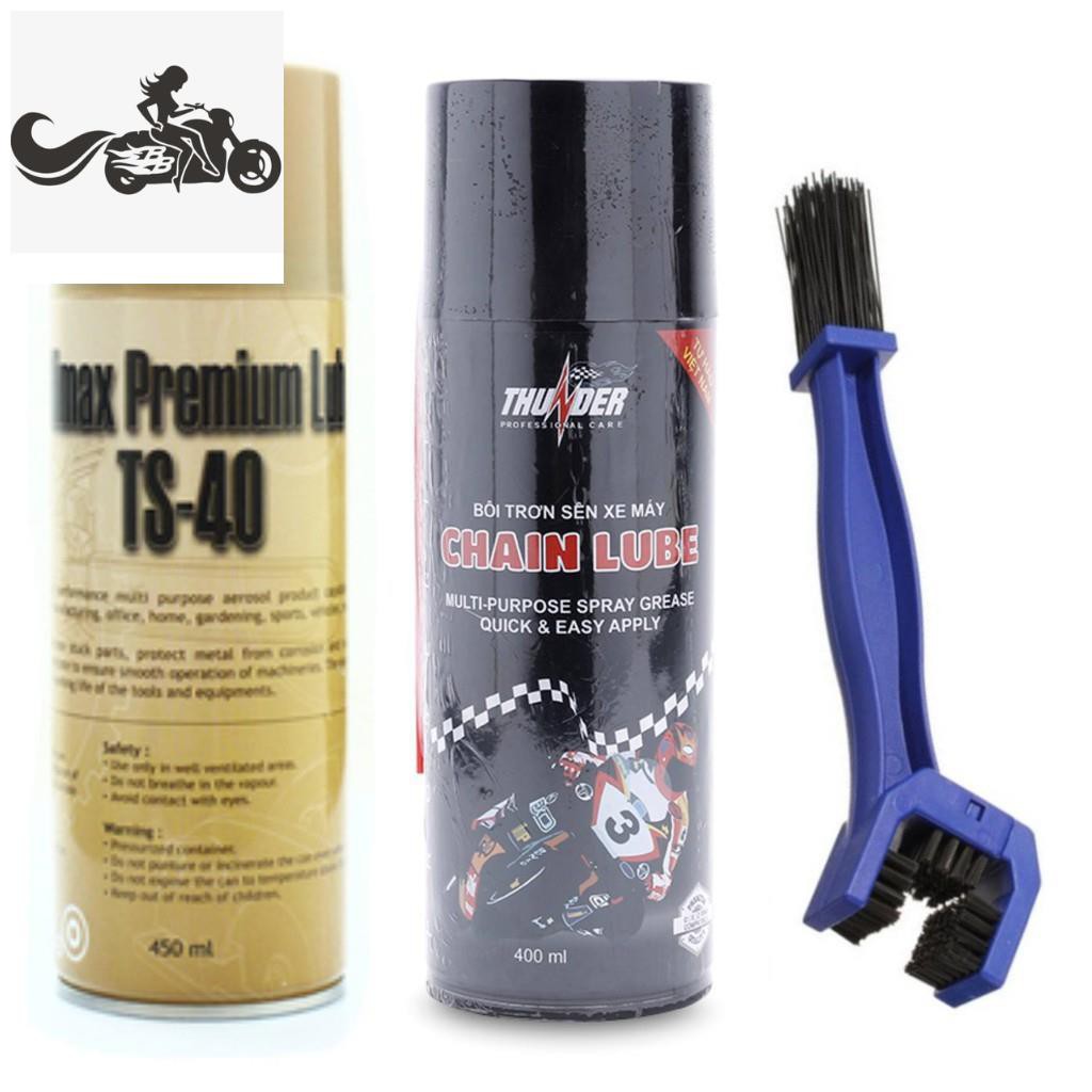 Combo Thunder Dưỡng Sên 400Ml, Vệ Sinh Sên Ts40 450Ml Và Bàn Chải Vệ Sinh 3D