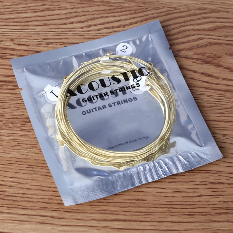 Bộ 6 Dây Đàn Guitar Dân Gian Bằng Thép Thay Thế Tiện Dụng