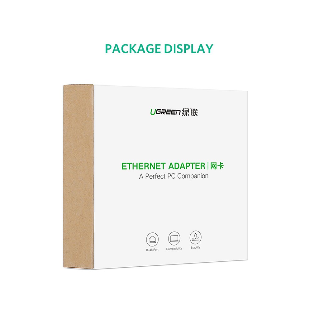 Dây Chuyển USB Sang Lan Cao Cấp UGreen - Support 100/1000Mbps