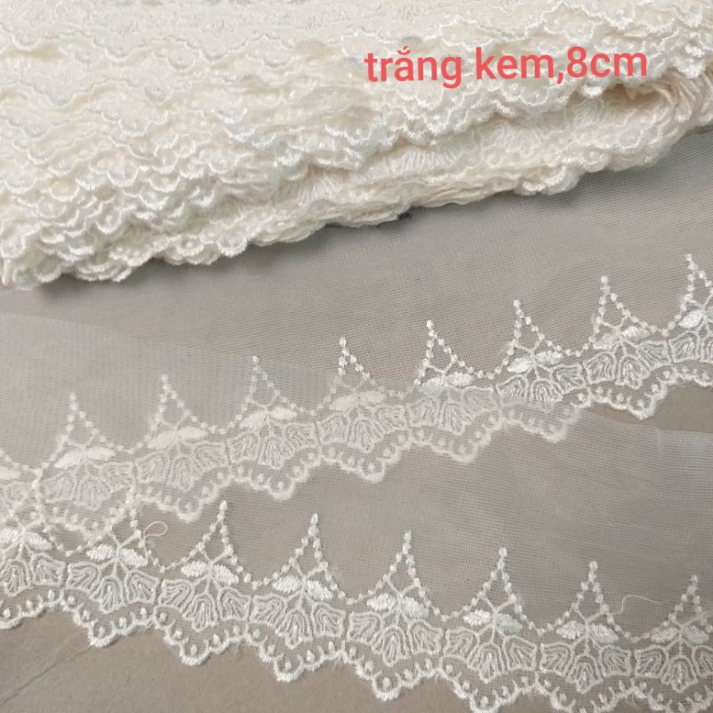 Ren lưới thêu , size từ 8cm đến 14cm