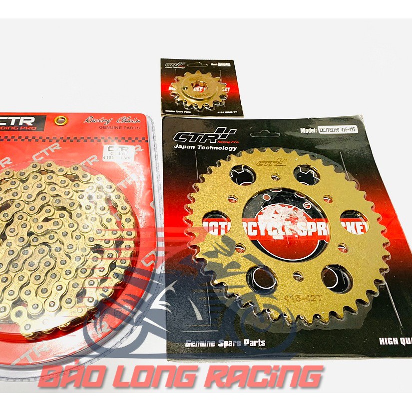 Bộ sên nhông đĩa CTR Racing 7li gắn xe máy
