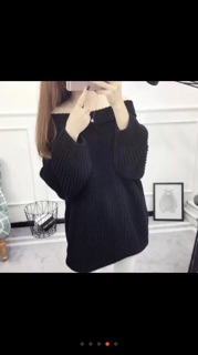 Áo len trễ vai