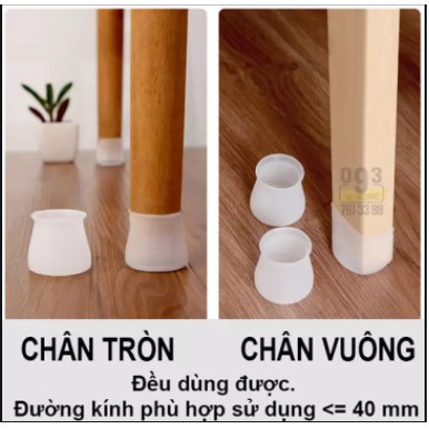 4 Miếng Silicon Bọc Chân Bàn Ghế