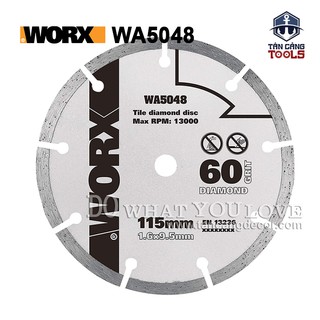 Lưỡi Cắt Gạch Men 115mm x 60G Worx WA5048