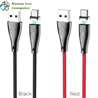 Cáp sạc nhanh type c hoco u75 đầu nam châm hít dài 1.2m cho android - bh 1 năm - hoàng yến computer