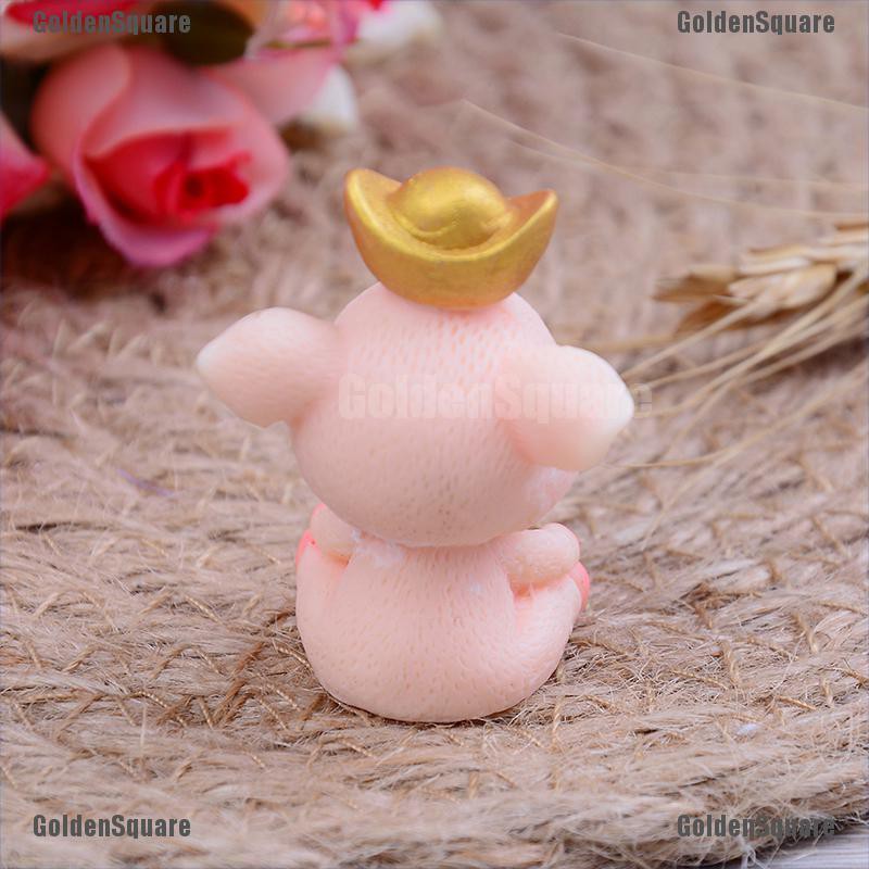 Set 5 Tượng Heo Con Dễ Thương Dùng Để Trang Trí Vườn Cây Tiện Dụng