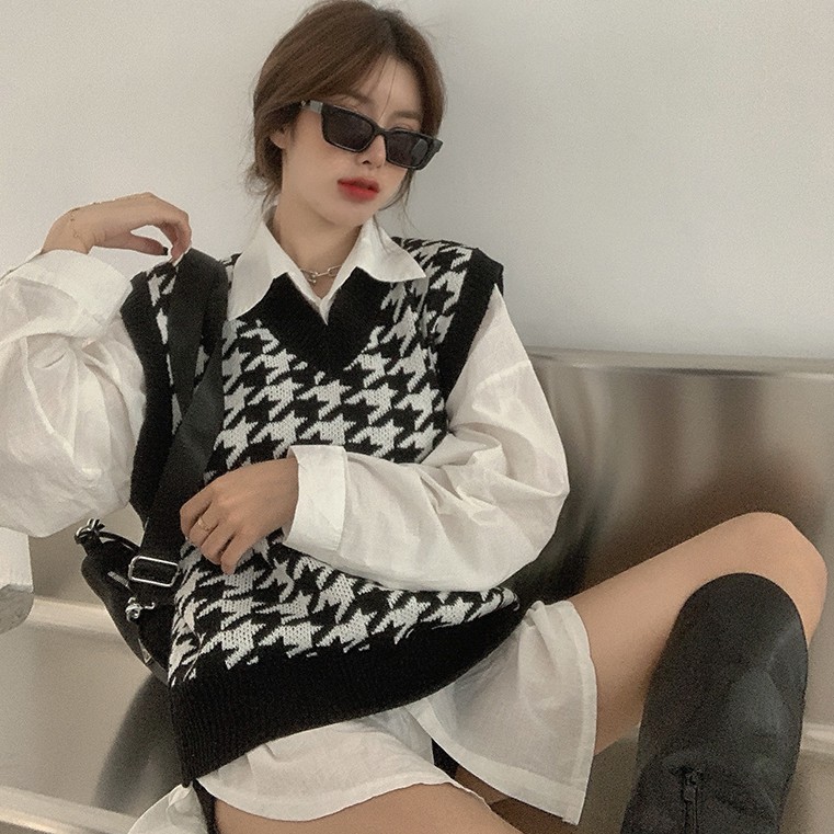 Áo sơ mi/Áo len dệt thời trang thanh lịch | BigBuy360 - bigbuy360.vn