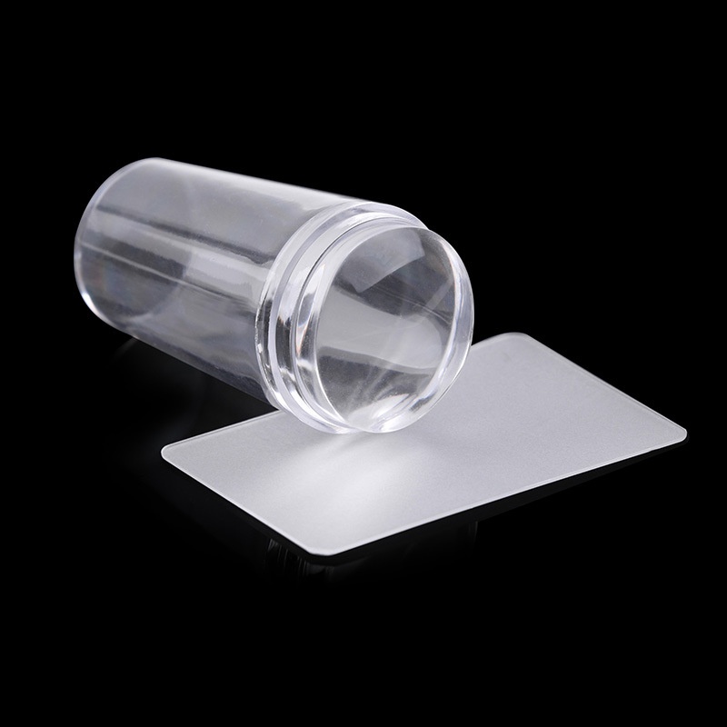 Bộ 2 Dụng Cụ In Hình Móng Tay Đầu Silicon Trong Suốt