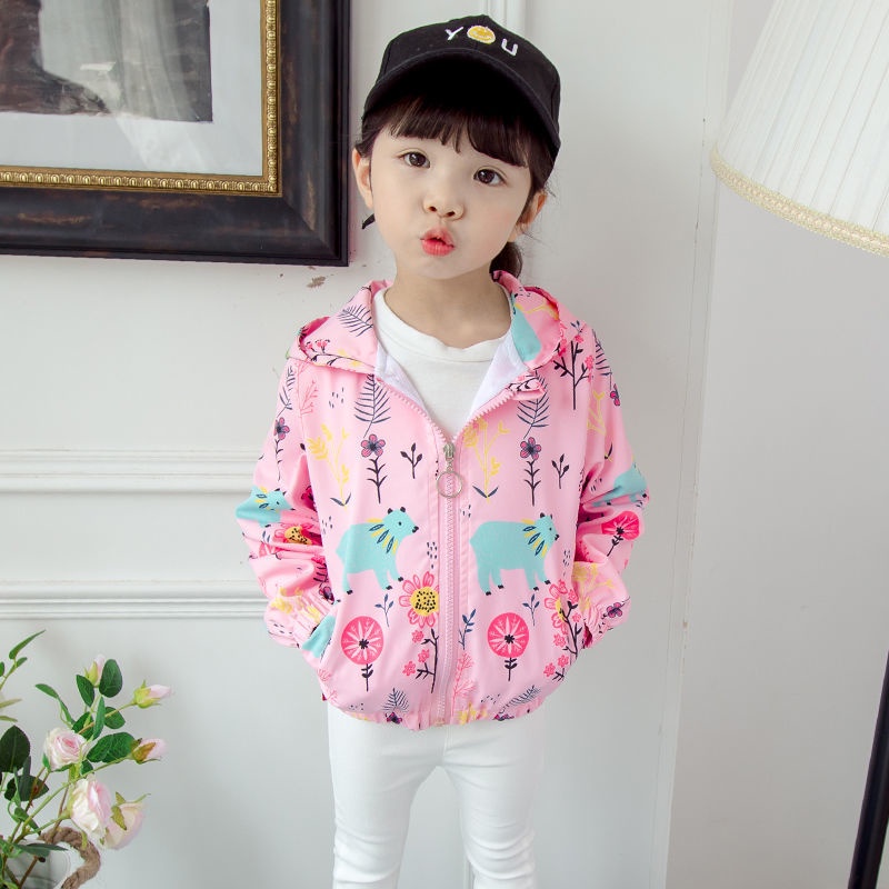 Áo Khoác Gió Bé Gái hàng QC Cao Cấp, hoạ tiết và màu sắc siêu đáng yêu, cho bé từ 1 - 7 tuổi