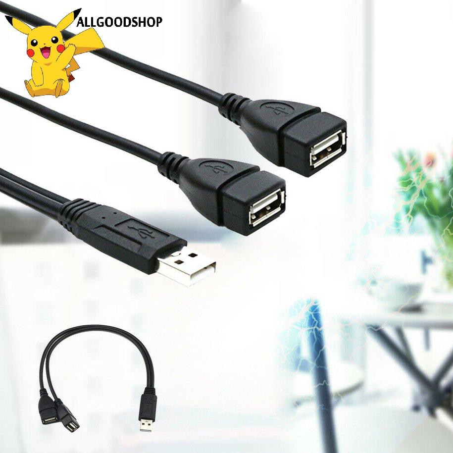 Dây cáp tiếp hợp chữ Y hai cổng USB 2.0 đầu âm tiện dụng và bền