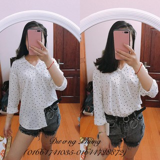 Sơ mi chấm bi