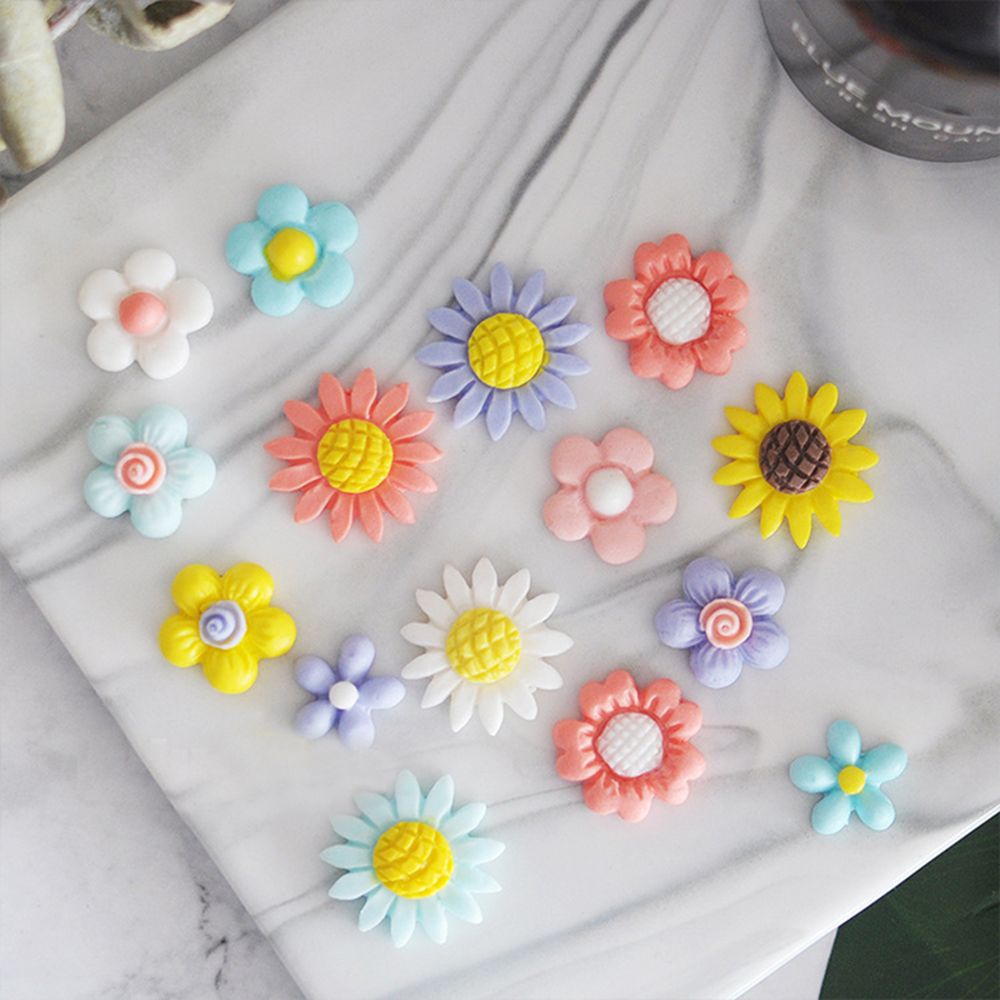 Khuôn Silicone Tạo Hình Hoa Cúc / Hướng Dương Trang Trí Bánh