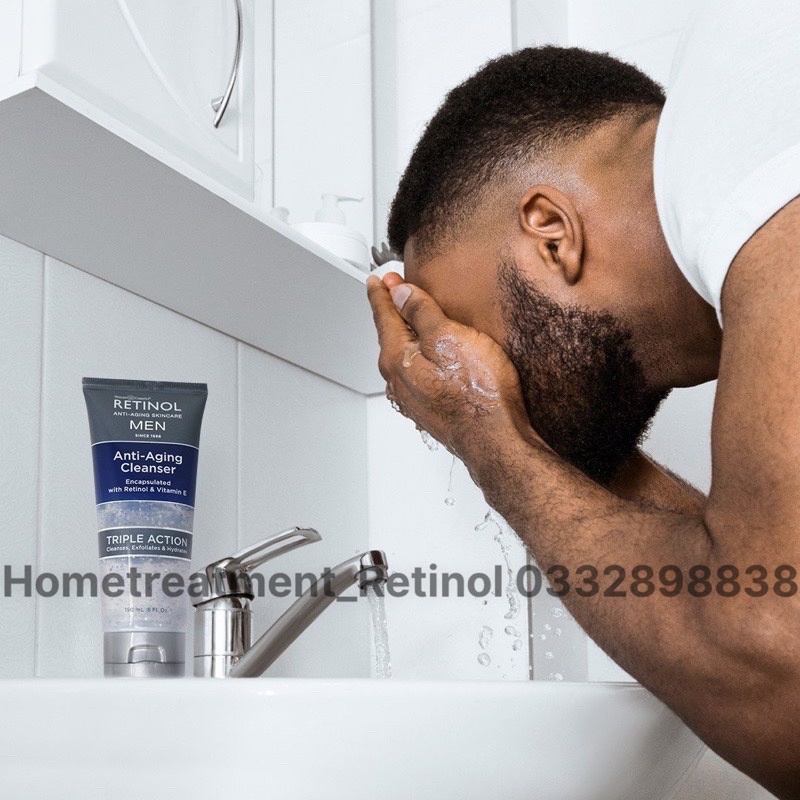Gel rửa mặt Retinol Men làm sạch sâu, cấp ẩm hiệu quả (150ml)