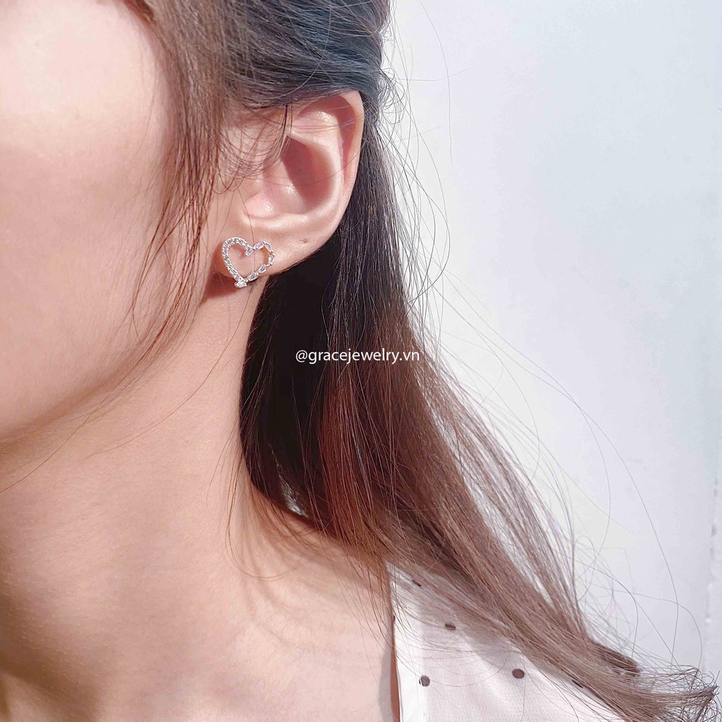 Khuyên tai bạc Grace - Fancy (Đôi)