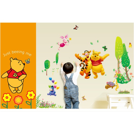 Decal trang trí tường hình gấu TEDDY