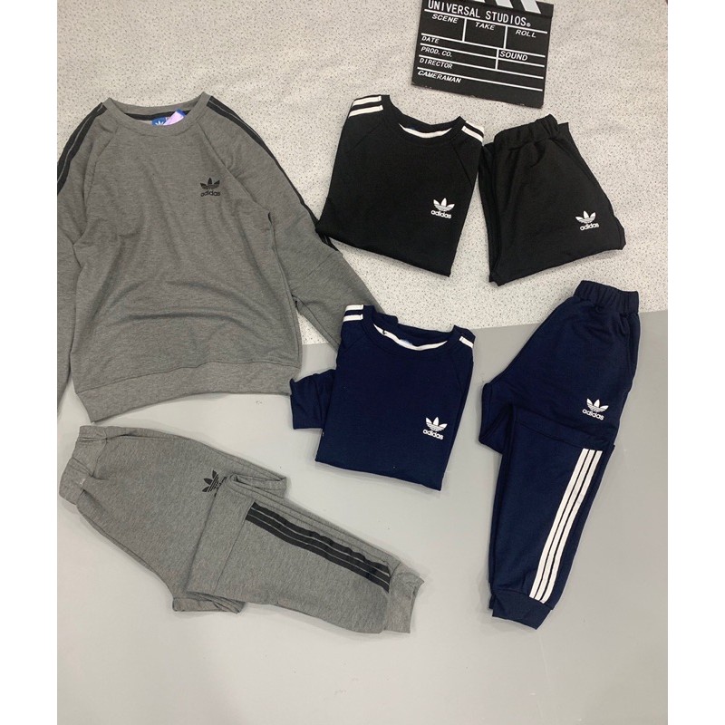 BỘ ADS CHUI CỔ TRÒN 3 SỌC CHO NAM Nam02